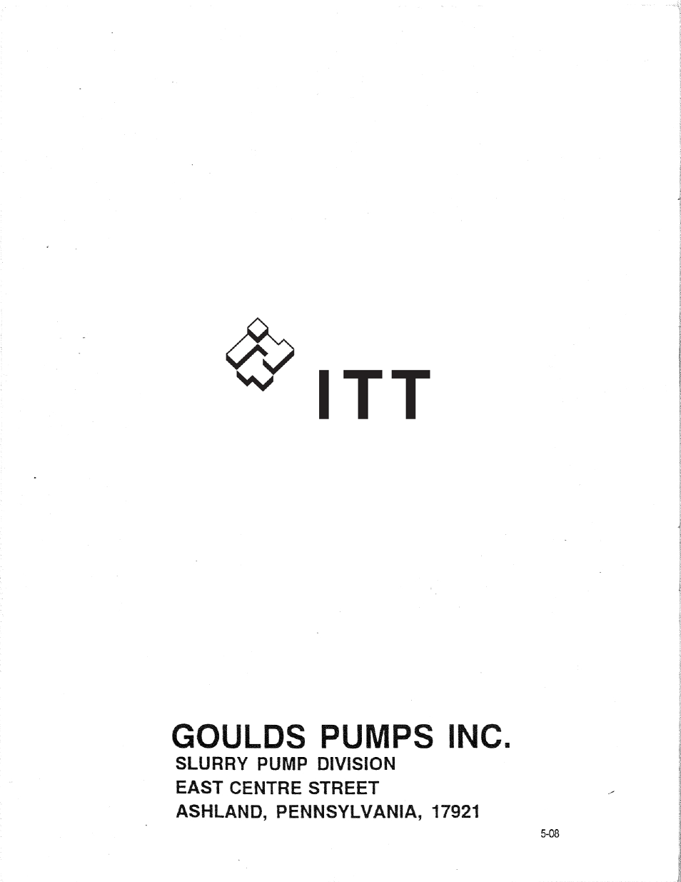 Goulds Pumps 5100 - IOM User Manual | Page 28 / 28