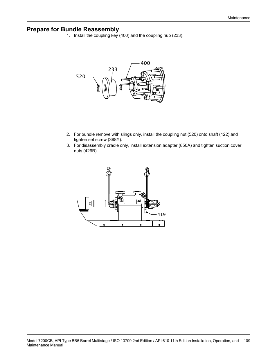 Prepare for bundle reassembly | Goulds Pumps 7200CB - IOM User Manual | Page 111 / 132