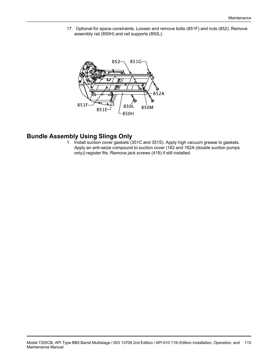 Bundle assembly using slings only | Goulds Pumps 7200CB - IOM User Manual | Page 117 / 132