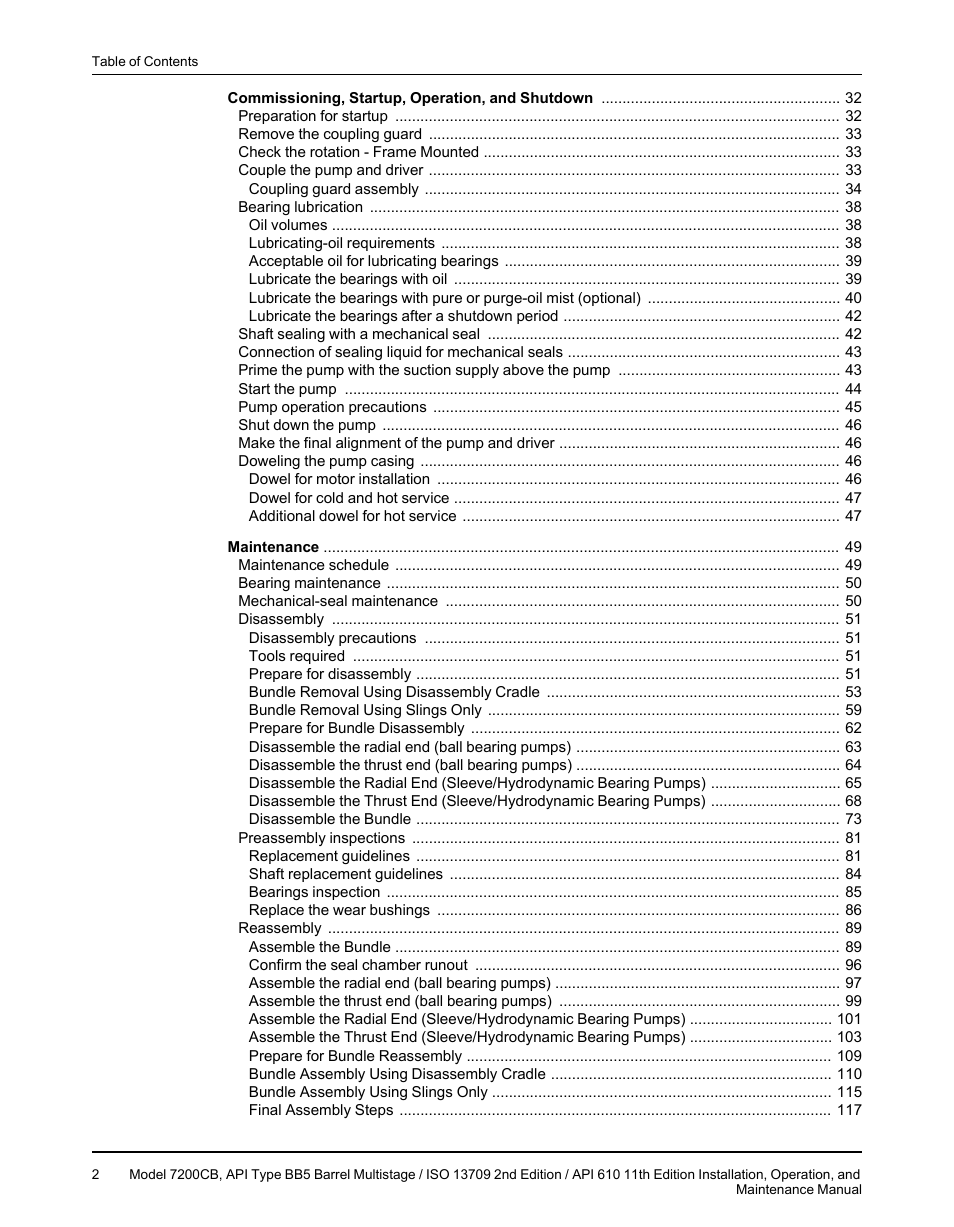 Goulds Pumps 7200CB - IOM User Manual | Page 4 / 132