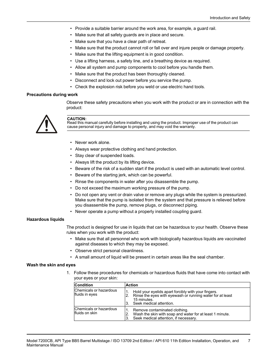 Goulds Pumps 7200CB - IOM User Manual | Page 9 / 132