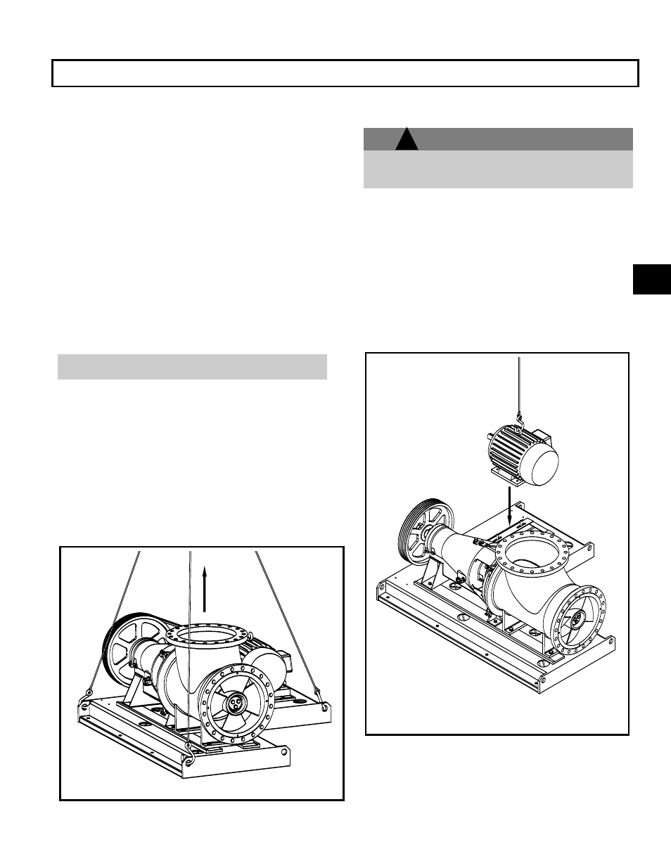 Receiving the pump, Warning | Goulds Pumps AF (Axial Flow) (6"-36) MXR Bearings" User Manual | Page 15 / 72
