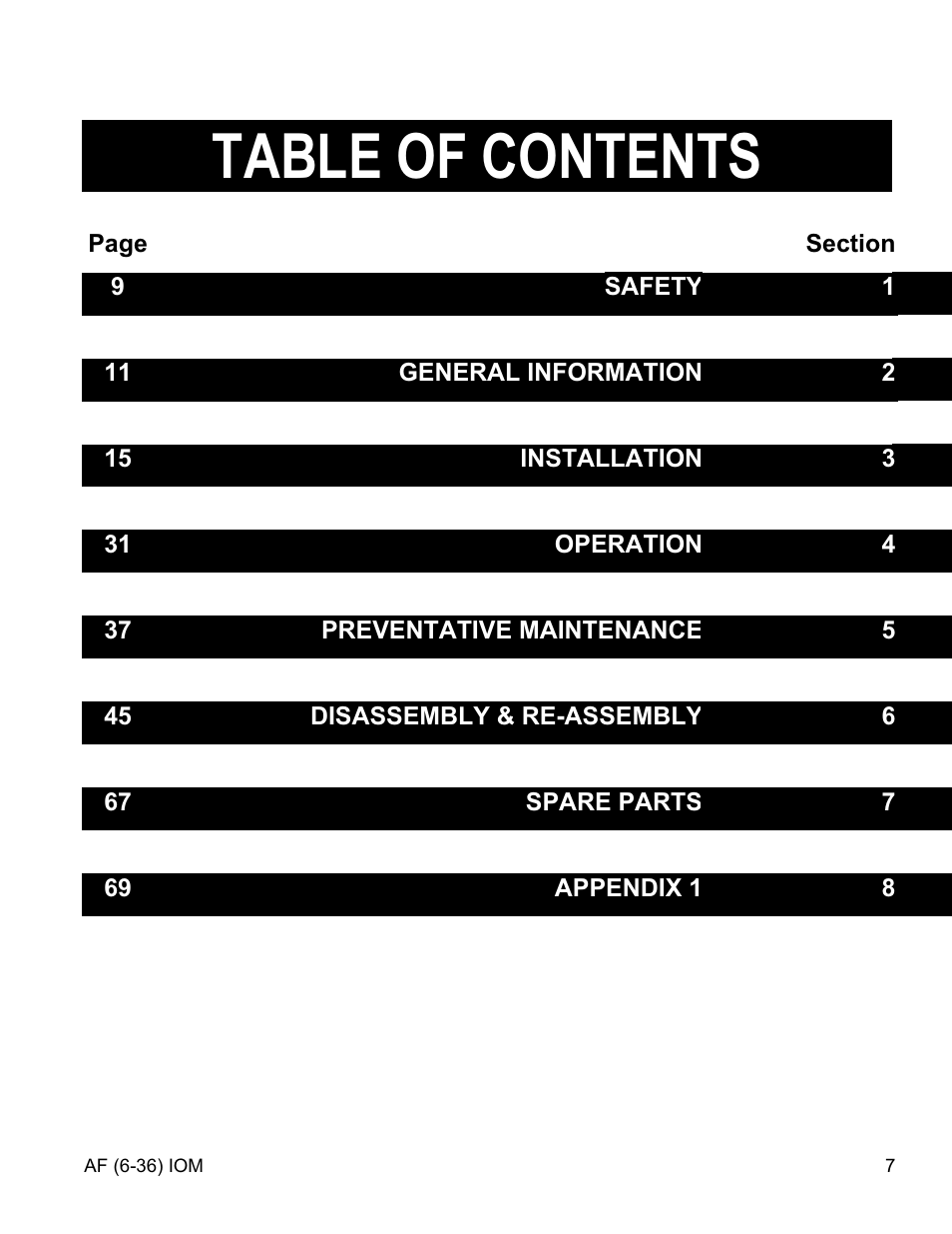 Goulds Pumps AF (Axial Flow) (6"-36) MXR Bearings" User Manual | Page 3 / 72