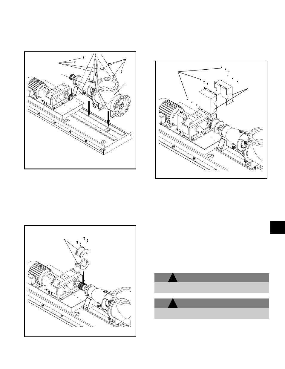 Warning | Goulds Pumps AF (Axial Flow) (6"-36) MXR Bearings" User Manual | Page 63 / 72