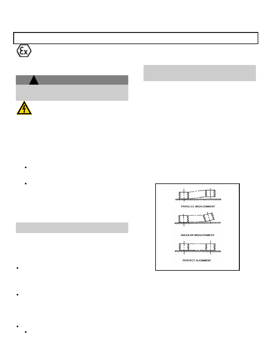 Drive alignment procedures, Warning | Goulds Pumps AF (Axial Flow) (42"/1200mm/54/60"/66") LM/LMR Bearings - IOM" User Manual | Page 22 / 64