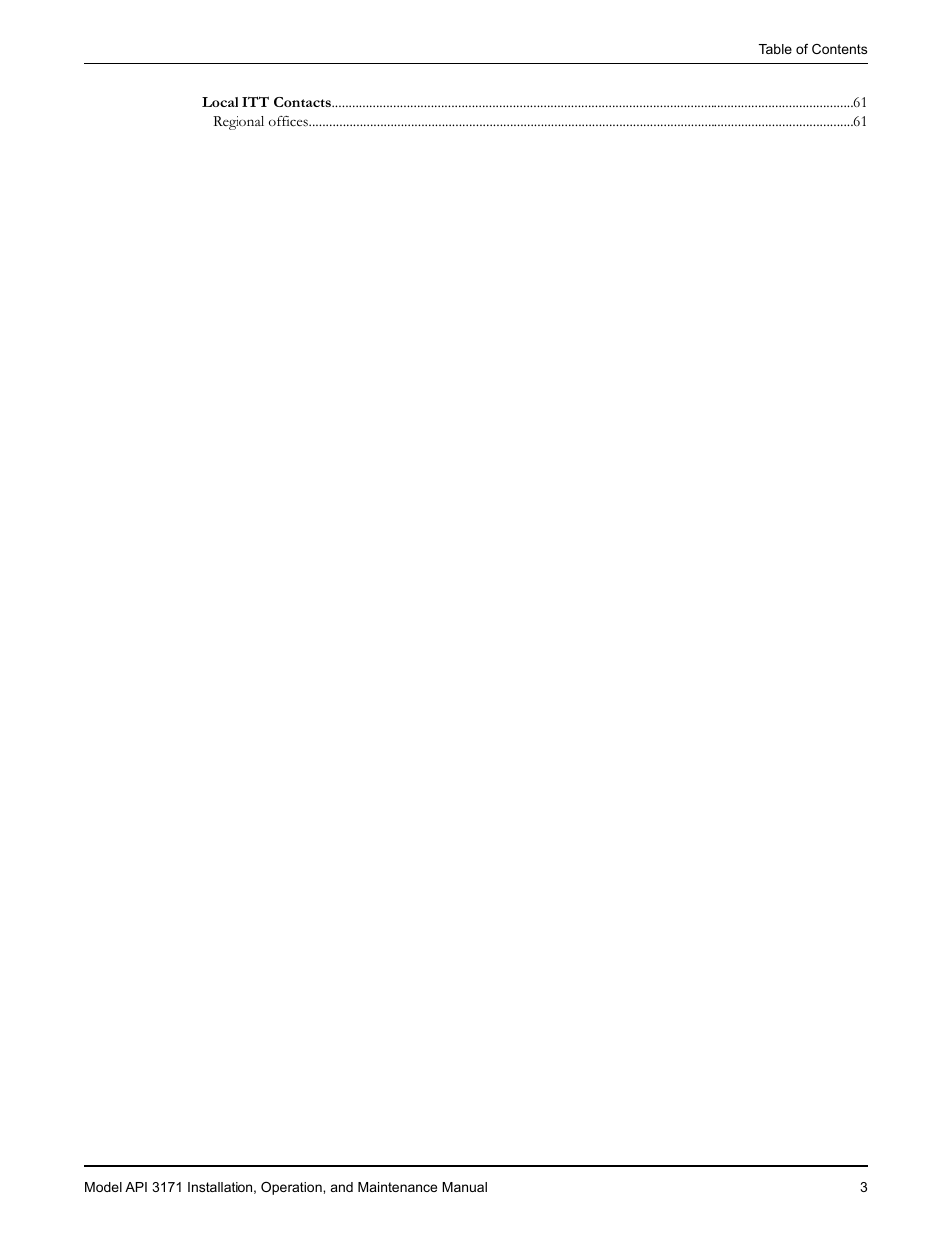 Goulds Pumps API 3171 - IOM User Manual | Page 5 / 66