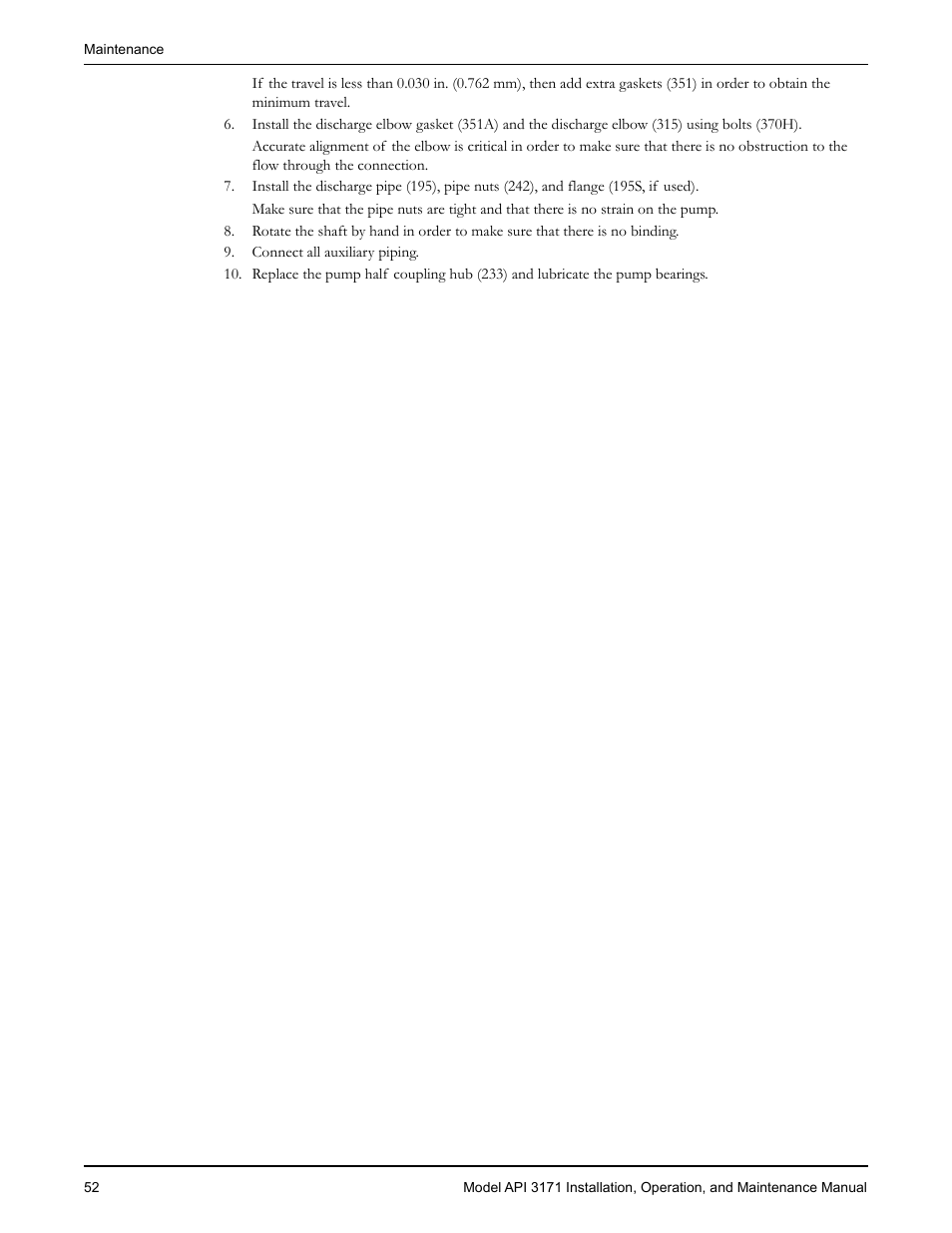 Goulds Pumps API 3171 - IOM User Manual | Page 54 / 66