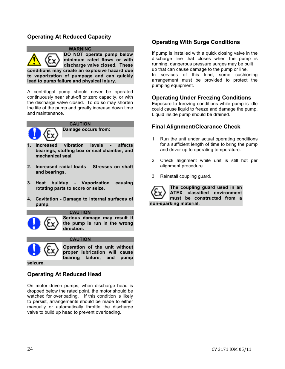 Goulds Pumps CV 3171 - IOM User Manual | Page 24 / 53