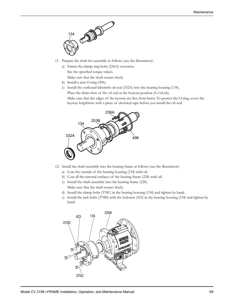 Goulds Pumps CV 3196 i-FRAME - IOM User Manual | Page 101 / 152