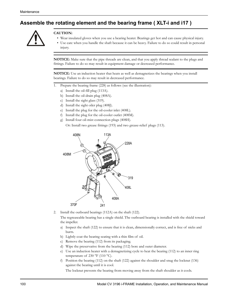Goulds Pumps CV 3196 i-FRAME - IOM User Manual | Page 102 / 152