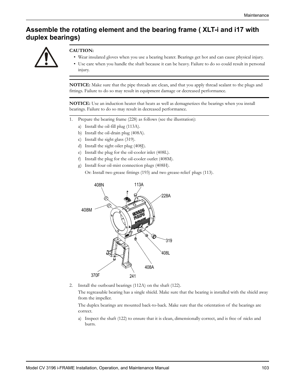 Goulds Pumps CV 3196 i-FRAME - IOM User Manual | Page 105 / 152