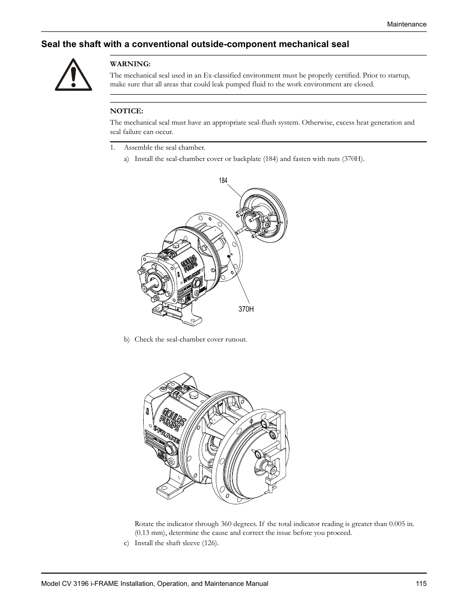 Goulds Pumps CV 3196 i-FRAME - IOM User Manual | Page 117 / 152