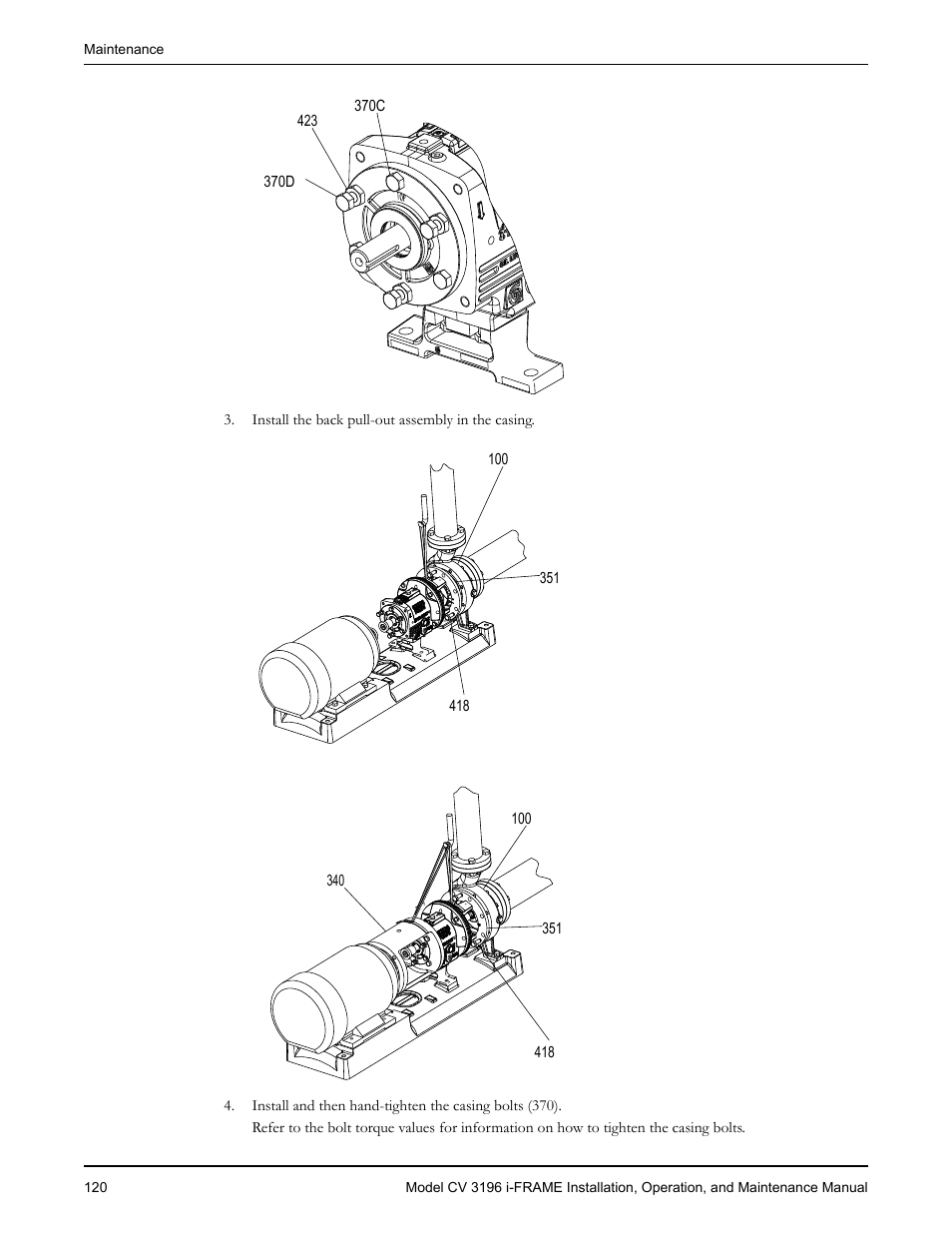 Goulds Pumps CV 3196 i-FRAME - IOM User Manual | Page 122 / 152