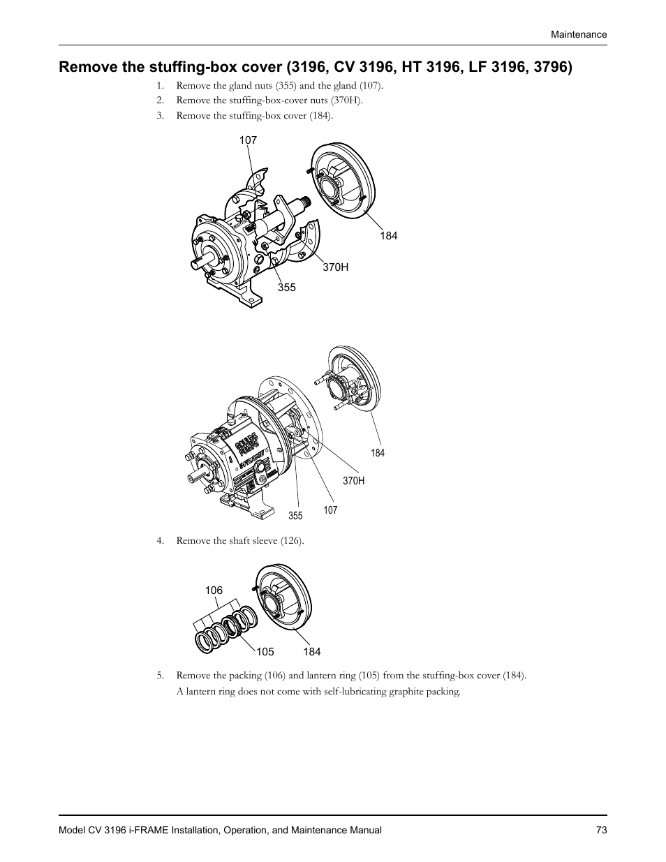 Goulds Pumps CV 3196 i-FRAME - IOM User Manual | Page 75 / 152