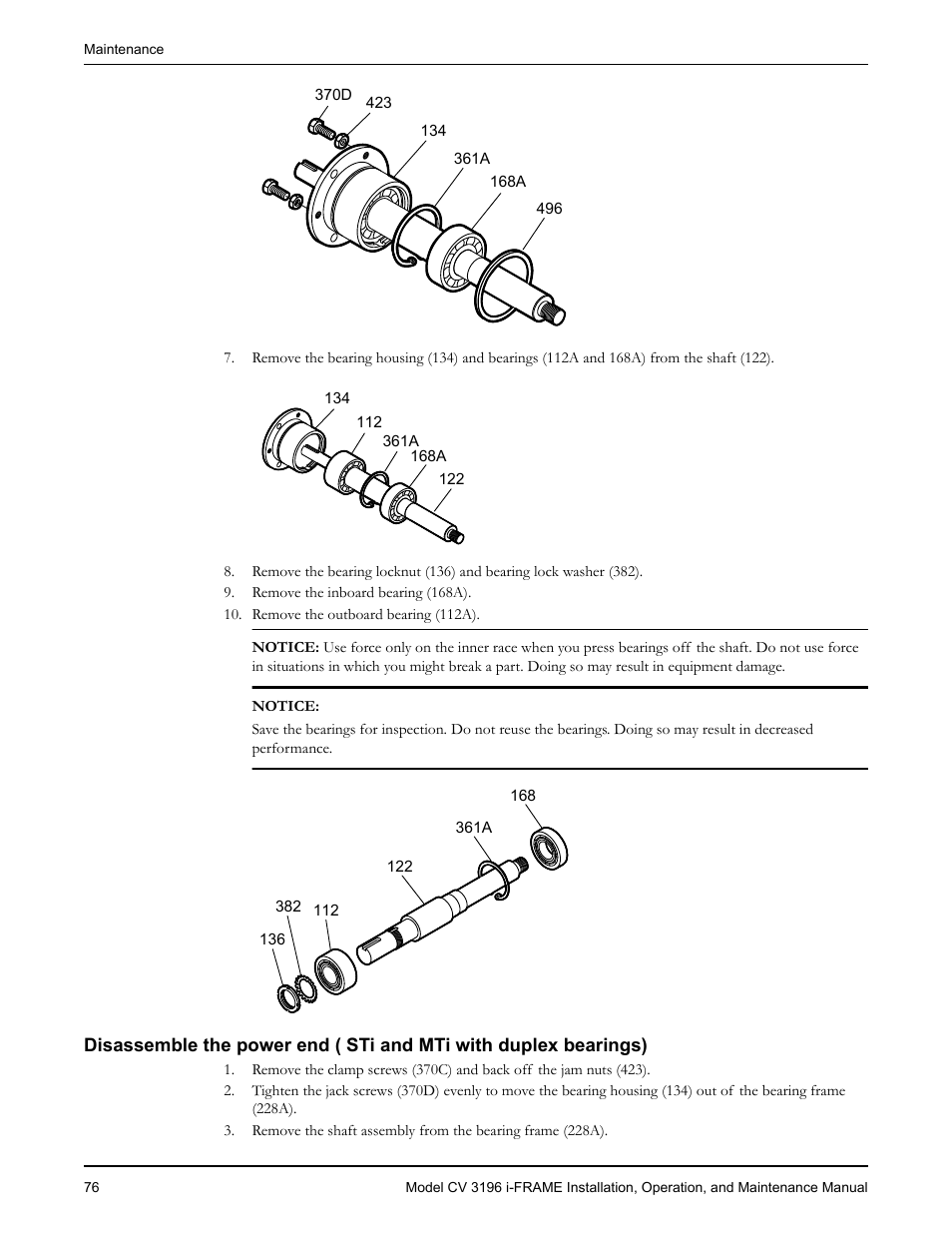 Goulds Pumps CV 3196 i-FRAME - IOM User Manual | Page 78 / 152