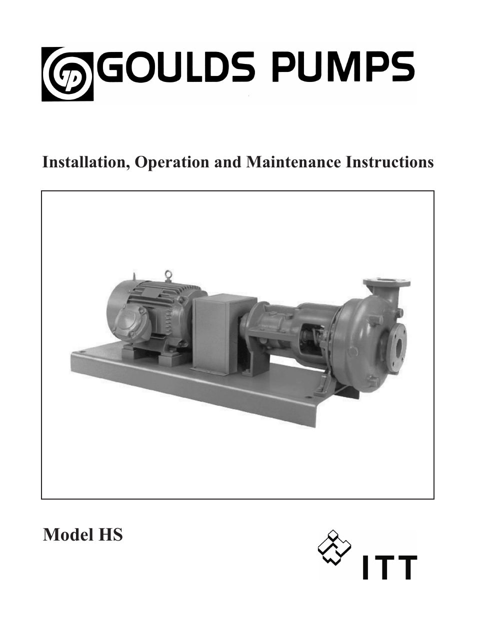 Goulds Pumps HS - IOM User Manual | 28 pages