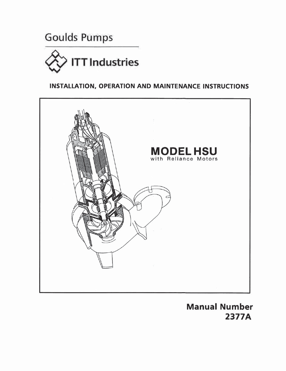 Goulds Pumps HSU - IOM User Manual | 16 pages