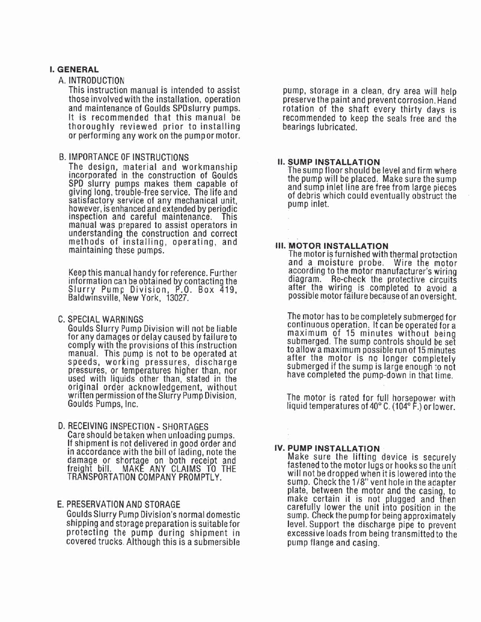 Goulds Pumps HSU - IOM User Manual | Page 11 / 16