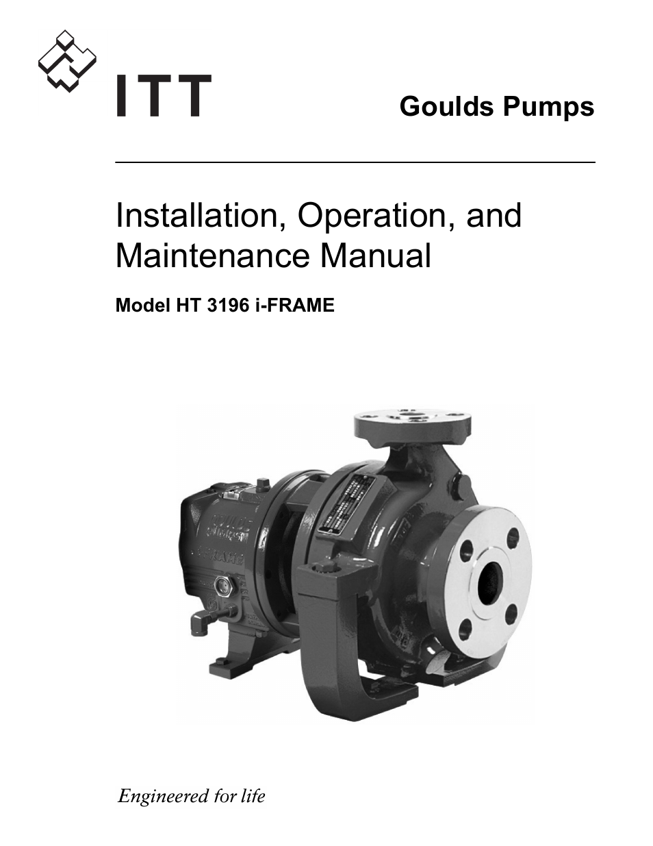 Goulds Pumps HT 3196 i-FRAME - IOM User Manual | 148 pages