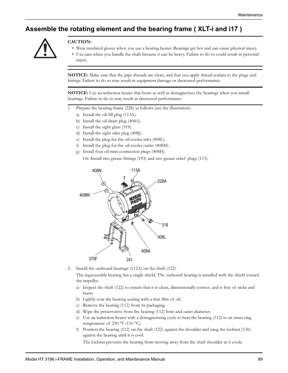 Goulds Pumps HT 3196 i-FRAME - IOM User Manual | Page 101 / 148