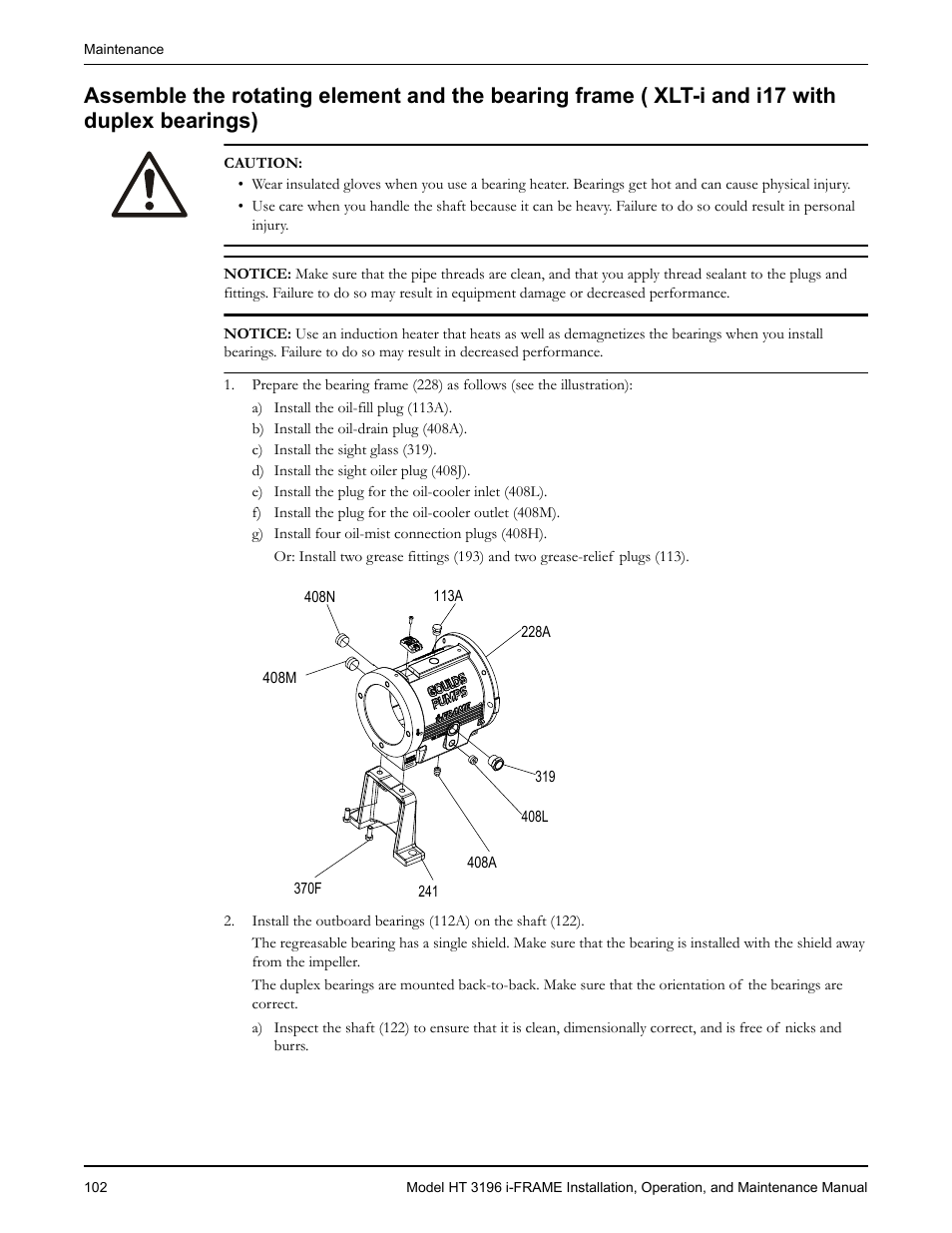 Goulds Pumps HT 3196 i-FRAME - IOM User Manual | Page 104 / 148