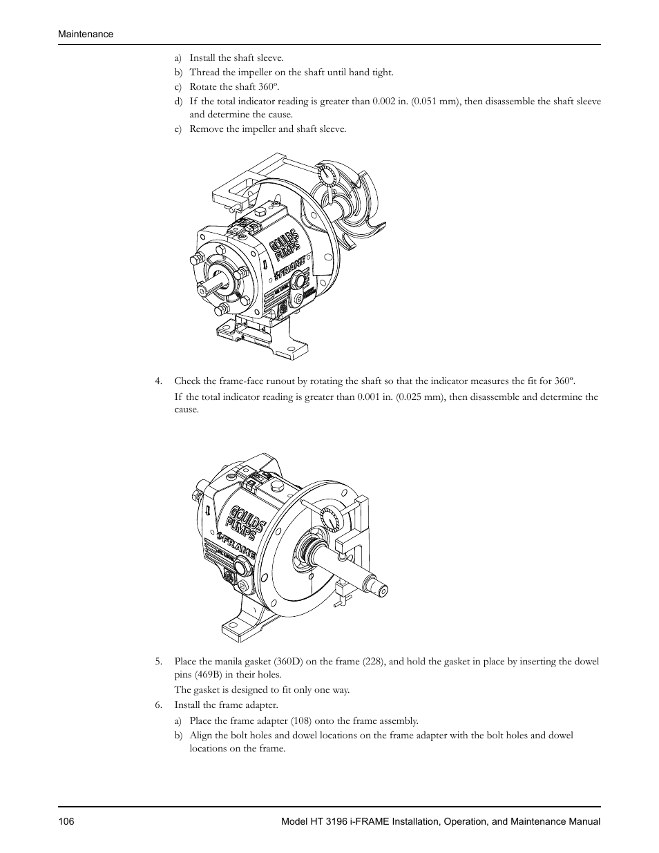 Goulds Pumps HT 3196 i-FRAME - IOM User Manual | Page 108 / 148