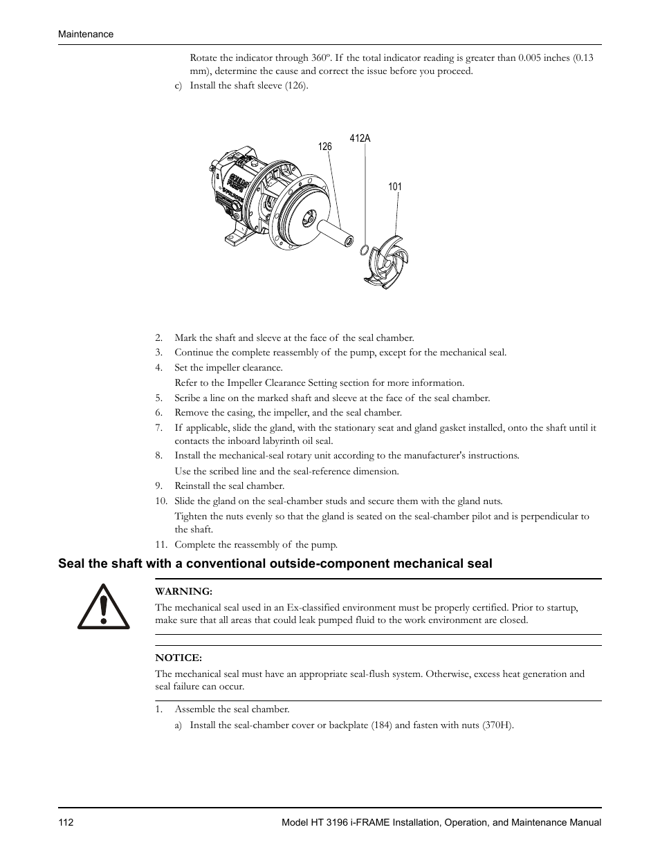 Goulds Pumps HT 3196 i-FRAME - IOM User Manual | Page 114 / 148
