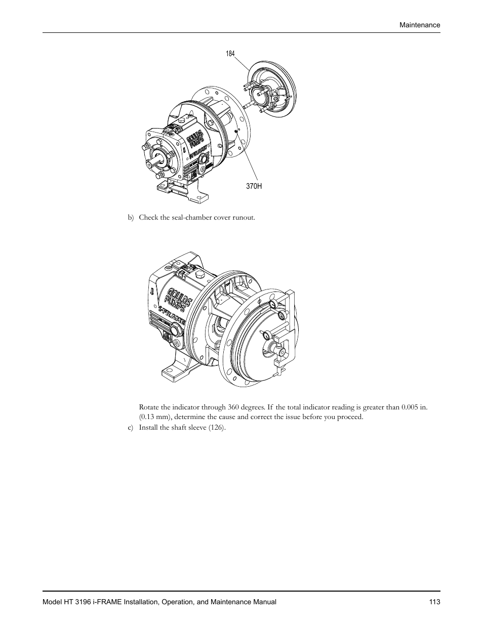 Goulds Pumps HT 3196 i-FRAME - IOM User Manual | Page 115 / 148