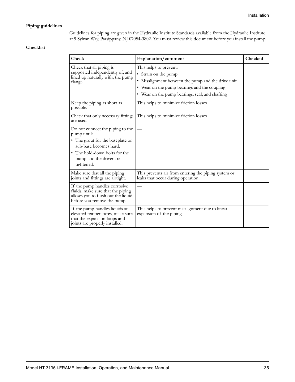 Goulds Pumps HT 3196 i-FRAME - IOM User Manual | Page 37 / 148