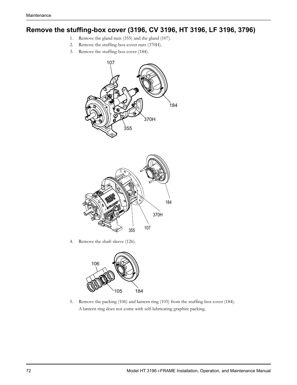 Goulds Pumps HT 3196 i-FRAME - IOM User Manual | Page 74 / 148