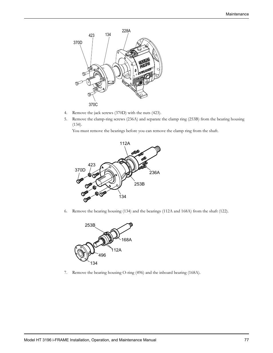 Goulds Pumps HT 3196 i-FRAME - IOM User Manual | Page 79 / 148