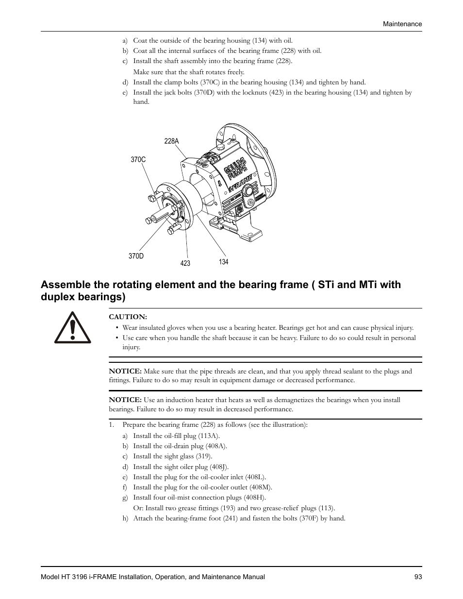 Goulds Pumps HT 3196 i-FRAME - IOM User Manual | Page 95 / 148