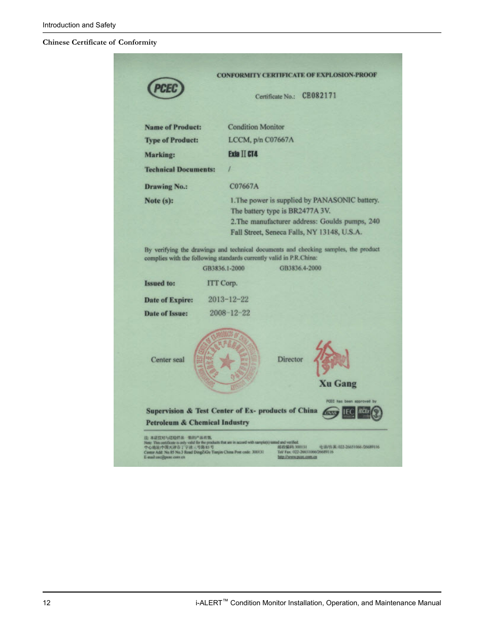 Goulds Pumps i-ALERT Condition Monitor User Manual | Page 14 / 24