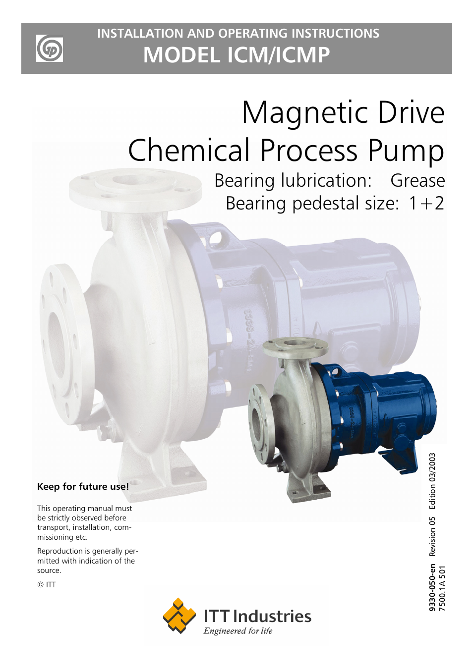 Goulds Pumps ICM - IOM User Manual | 30 pages