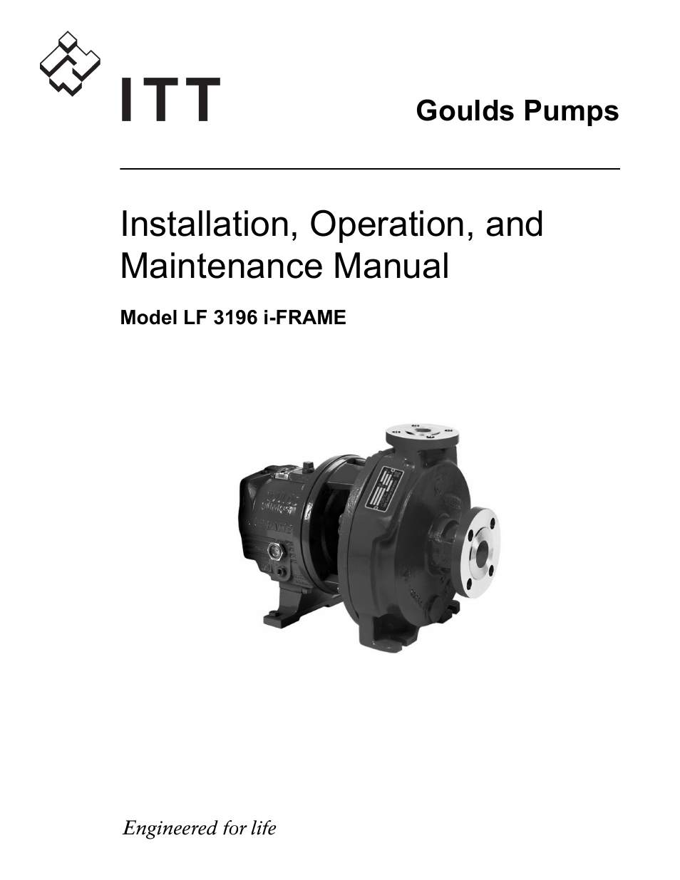 Goulds Pumps LF 3196 i-FRAME - IOM User Manual | 142 pages