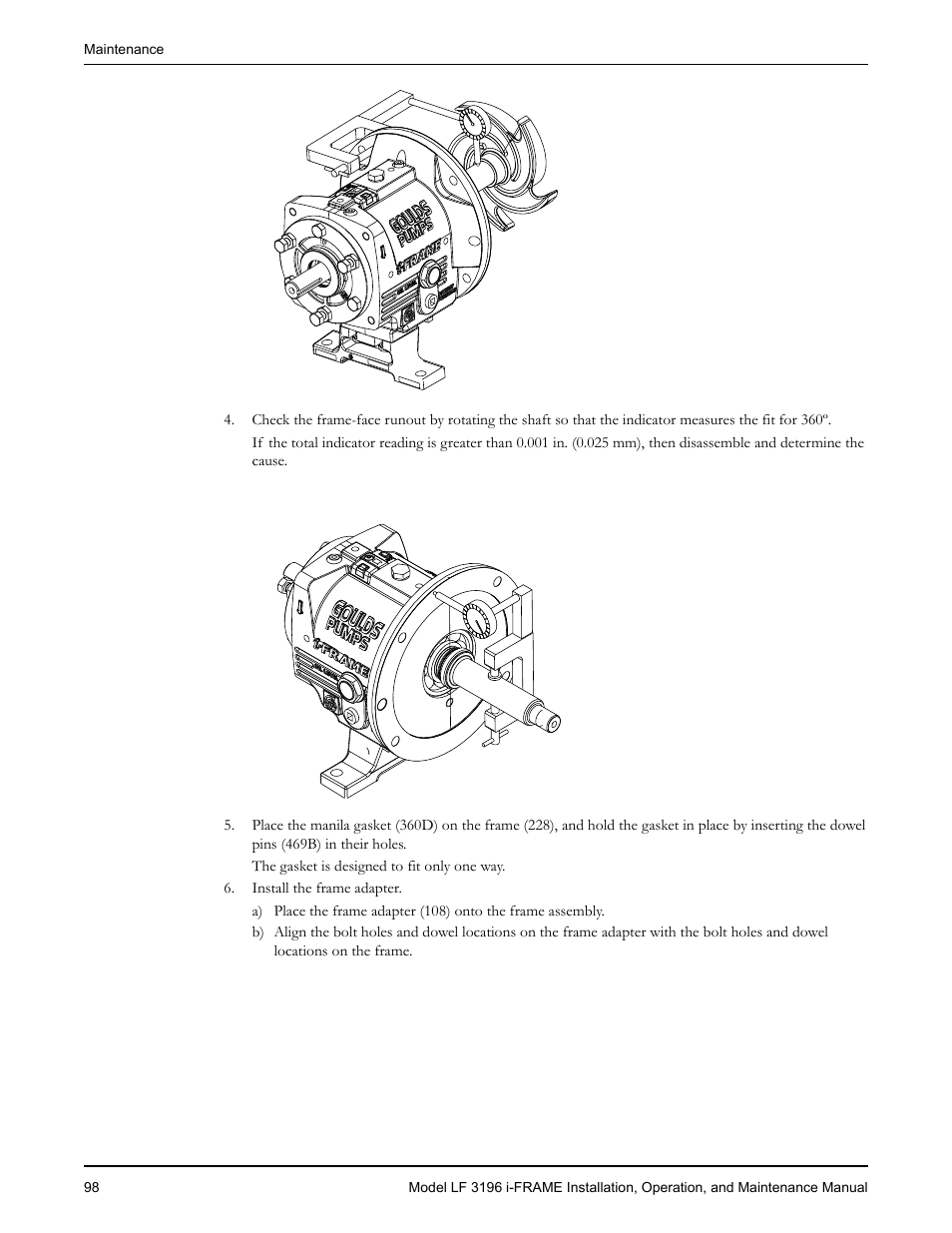 Goulds Pumps LF 3196 i-FRAME - IOM User Manual | Page 100 / 142