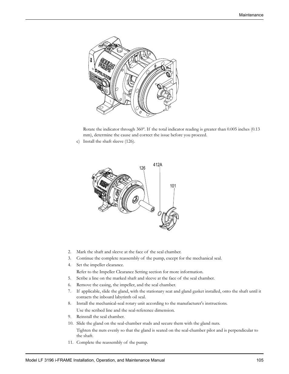 Goulds Pumps LF 3196 i-FRAME - IOM User Manual | Page 107 / 142
