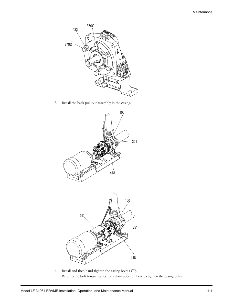 Goulds Pumps LF 3196 i-FRAME - IOM User Manual | Page 113 / 142