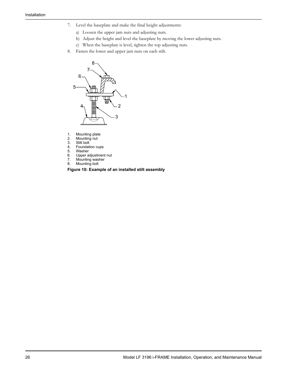 Goulds Pumps LF 3196 i-FRAME - IOM User Manual | Page 28 / 142