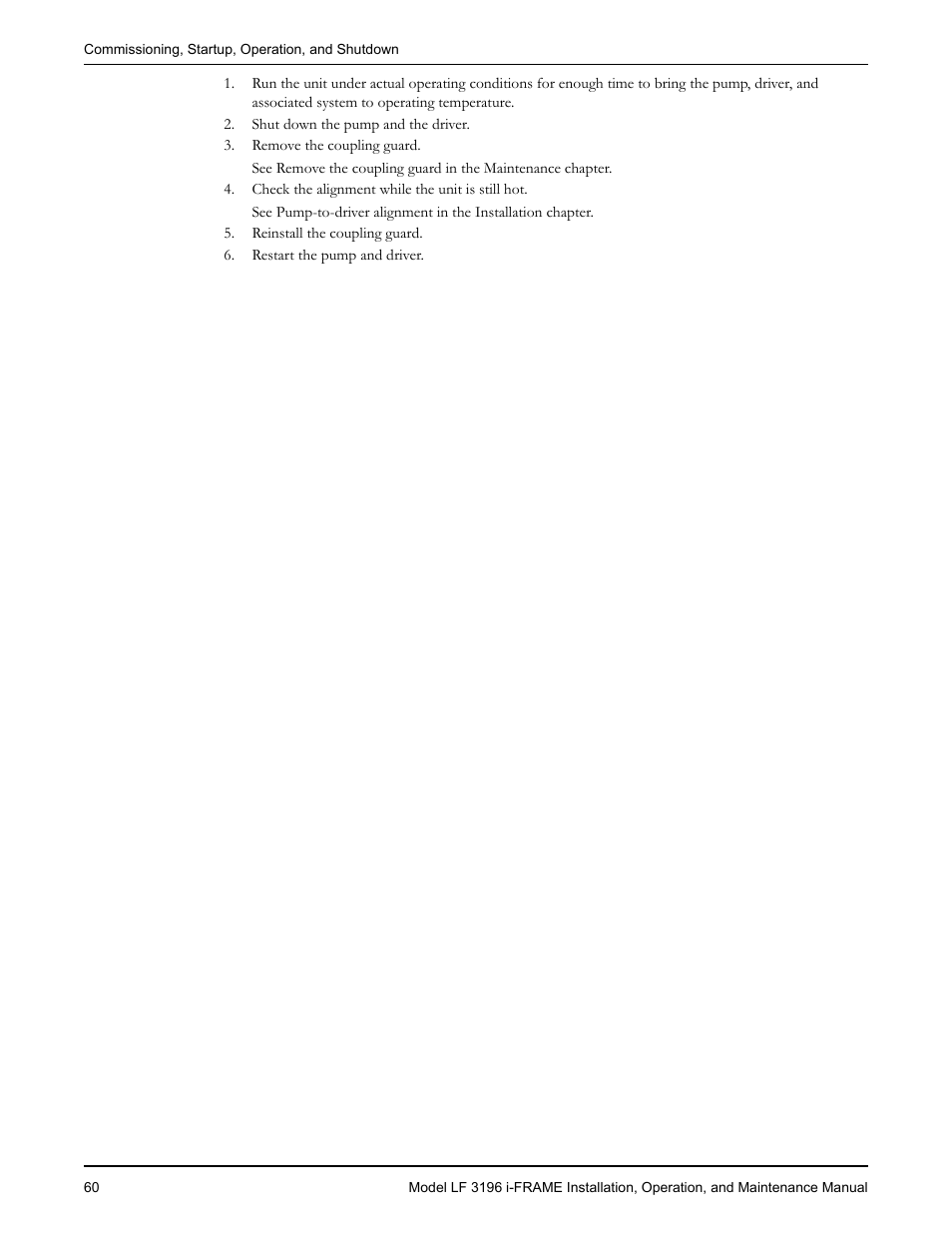 Goulds Pumps LF 3196 i-FRAME - IOM User Manual | Page 62 / 142