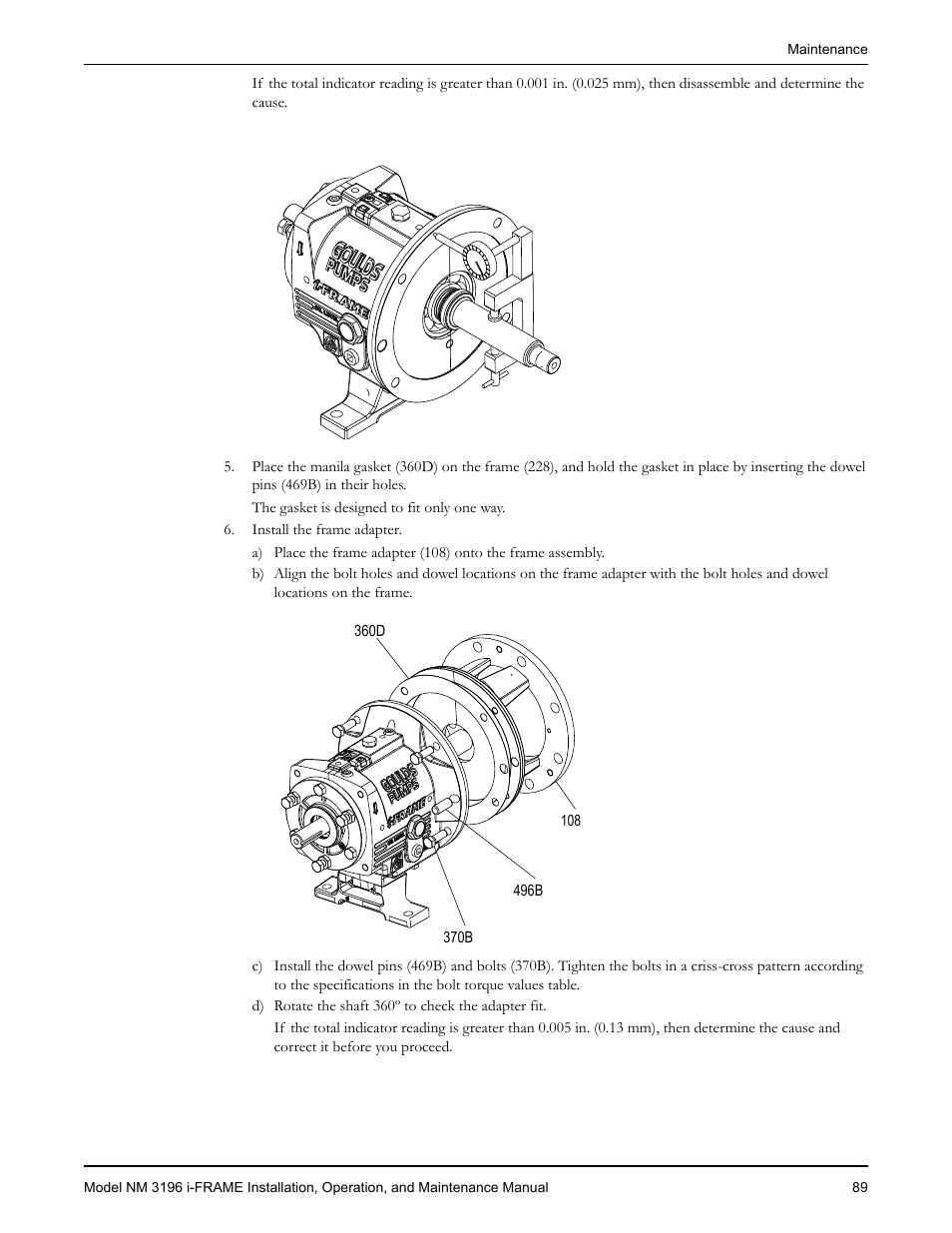 Goulds Pumps NM 3196 i-FRAME - IOM User Manual | Page 91 / 126