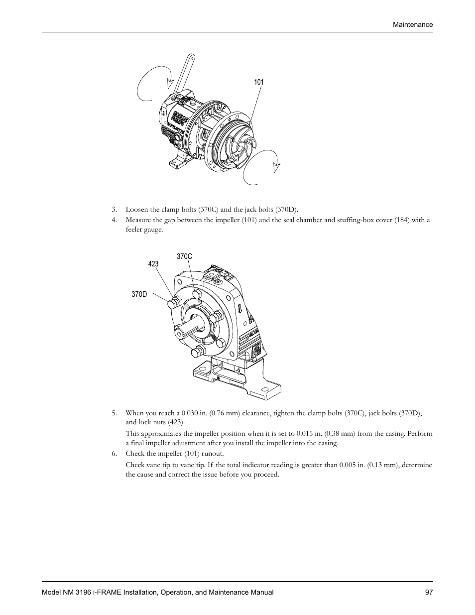 Goulds Pumps NM 3196 i-FRAME - IOM User Manual | Page 99 / 126