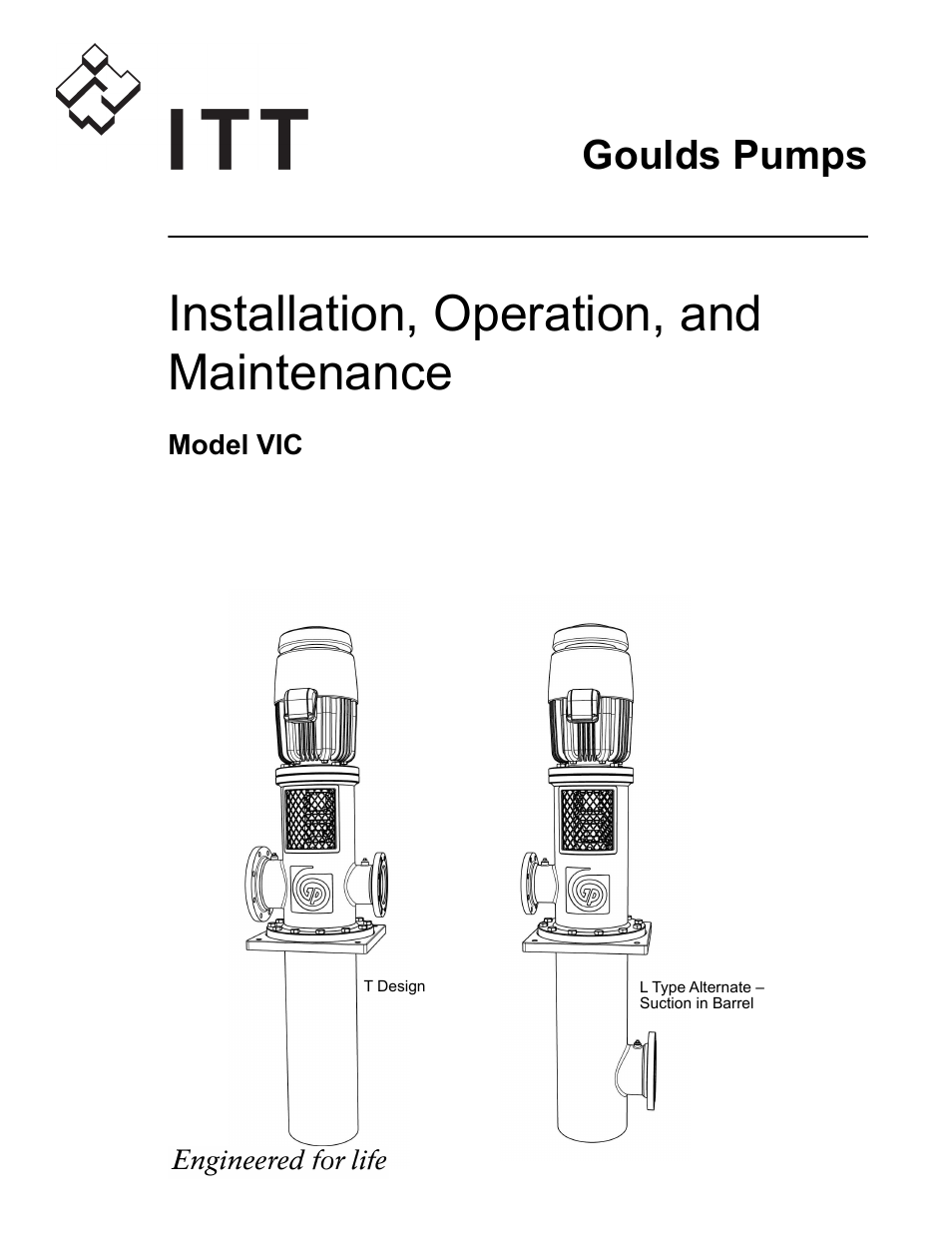 Goulds Pumps VIC - IOM User Manual | 72 pages