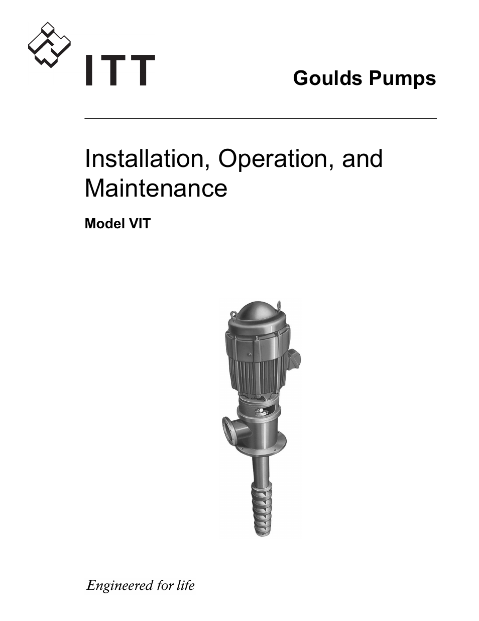 Goulds Pumps VIT - IOM User Manual | 78 pages