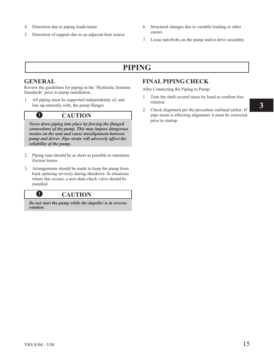 Piping | Goulds Pumps VRS - IOM User Manual | Page 21 / 40