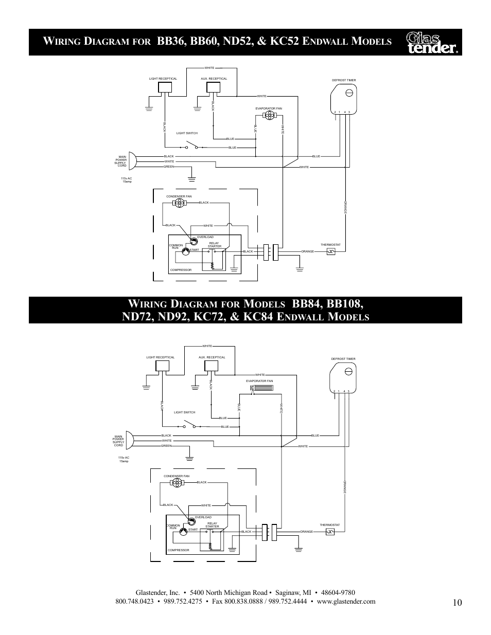 Iring, Iagram, Ndwall | Odels | Glastender Vertical Door Coolers User Manual | Page 11 / 36