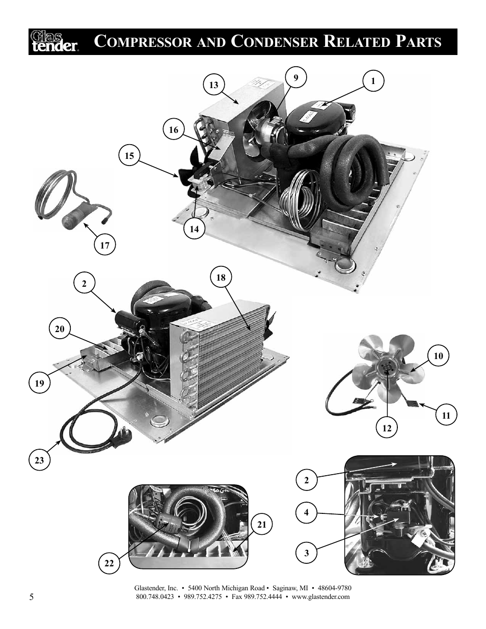 Ompressor, Ondenser, Elated | Arts | Glastender MFV24 Reach-In Mug Chillers User Manual | Page 8 / 16