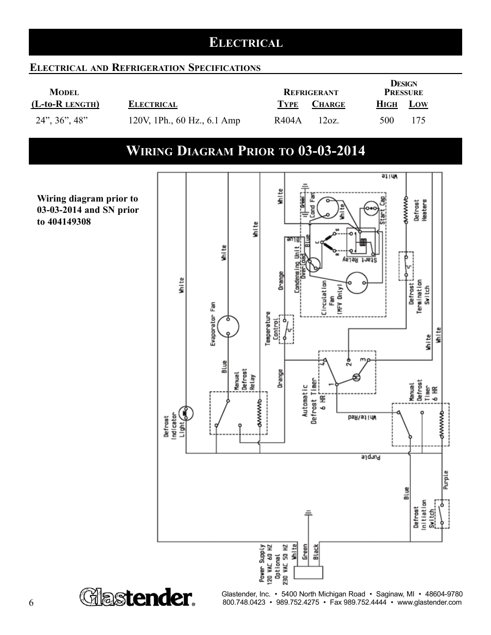 Glastender MF48 User Manual | Page 8 / 17