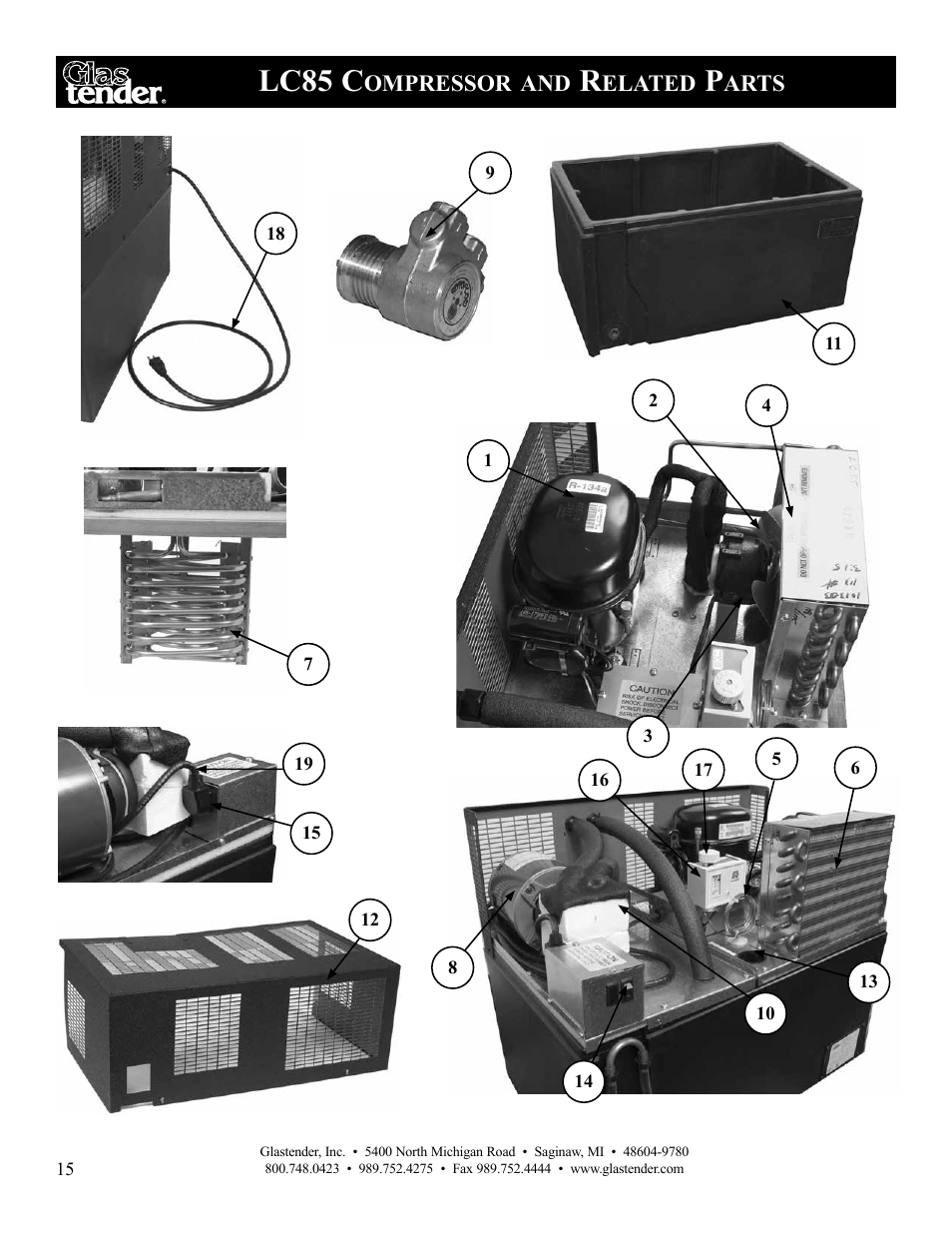 Lc85 c | Glastender LC47 User Manual | Page 18 / 28