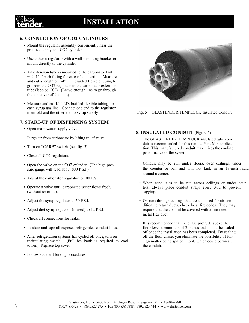 Nstallation | Glastender LC84 User Manual | Page 6 / 16